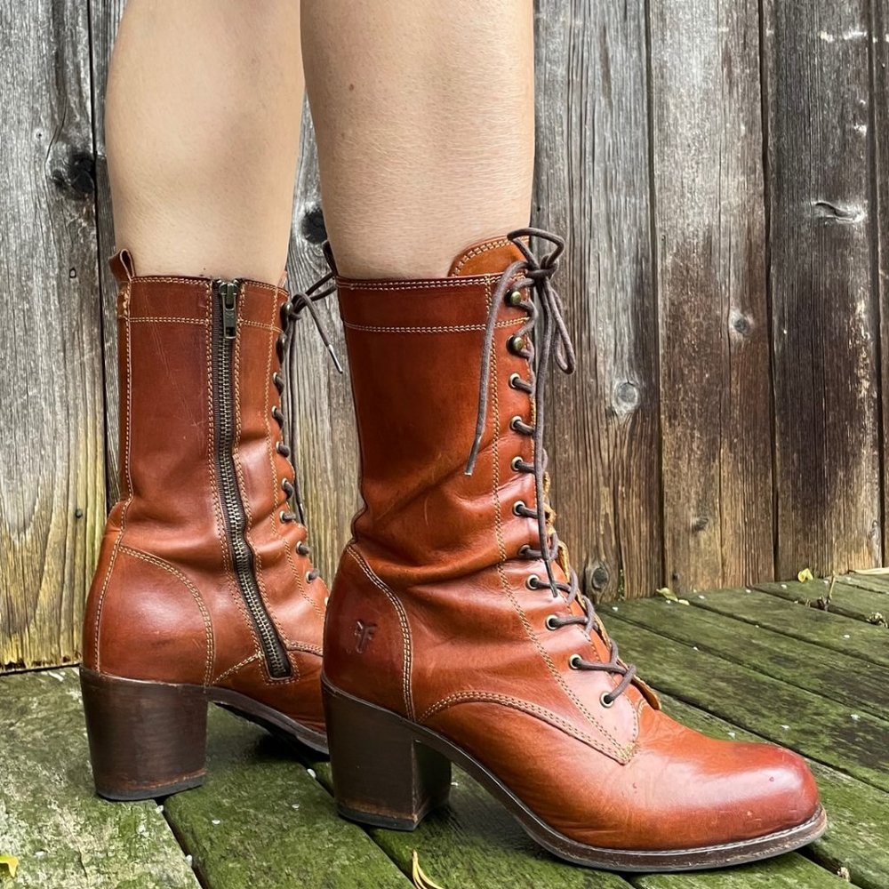 FRYE Women’s Kendall Lace Up Boots